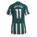 Manchester United Rasmus Hojlund #11 Voetbalkleding Uitshirt Dames 2023-24 Korte Mouwen